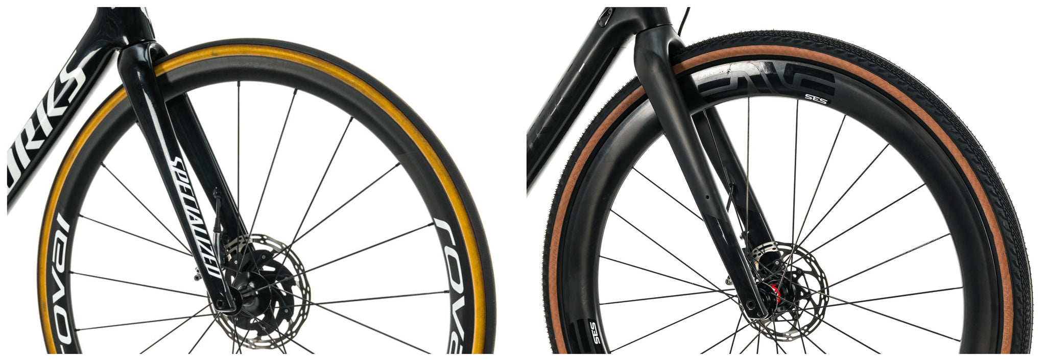 Road vs. gravel bike tires