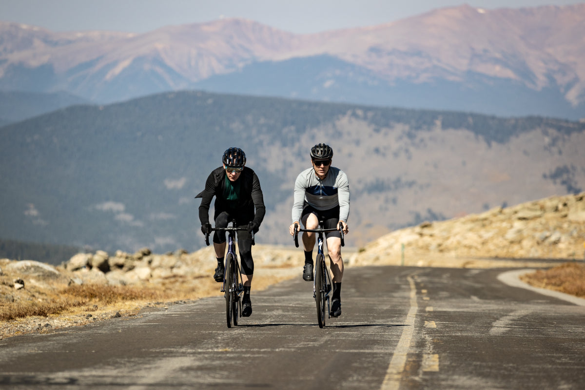 Riding road bikes above treeline